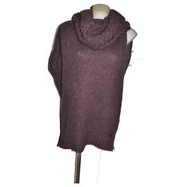 Liu.Jo Mini Kleid Dunkelviolett Wollmischung