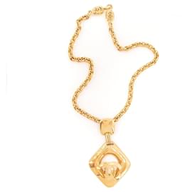 CHANEL - Collana CC Chanel in metallo dorato vintage