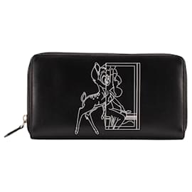 GIVENCHY - Portefeuille Bambi GM Givenchy en cuir lisse noir
