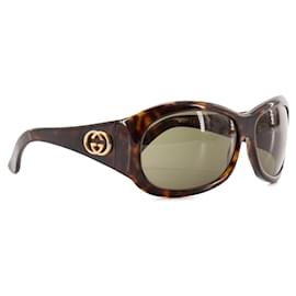 GUCCI - Gafas de sol Gucci de plástico carey marrón
