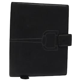 Couverture de livre en cuir noir GUCCI Auth 133512 - Gucci