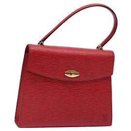 LOUIS VUITTON Borsa a Mano Epi Malesherbes Rossa M52377 LV Auth 137028
