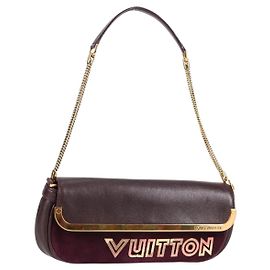 LOUIS VUITTON Pochette Avant Garde Borsa in Pelle Marrone M97092 LV Auth BA4534V