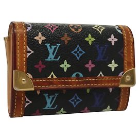 LOUIS VUITTON Monogram Multicolor Porte Monnaie Plat Purse M92656 LV Auth BA4299