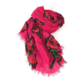 Stola in cashmere/seta rosa Louis Vuitton