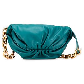 Bottega Veneta Blaue Lammleder Gürteltasche