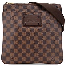 Pochette Brooklyn Damier Ebene Marrone Louis Vuitton