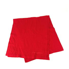 Rotes Baumwoll/Kaschmir-Tuch von Louis Vuitton