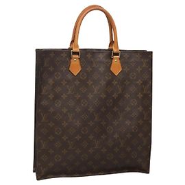 LOUIS VUITTON Borsa Sac Plat Monogram M51140 LV Auth BA4418