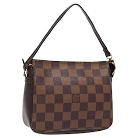 LOUIS VUITTON Pochette per il Trucco Damier Ebene N51982 LV Auth 136871