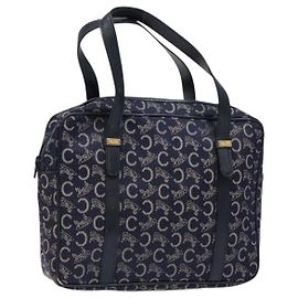 Céline CELINE Borsa a Mano Sulky in Tela Blu Marina Auth 129685