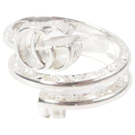 Anello con motivo chiave Double G AG925 di Gucci