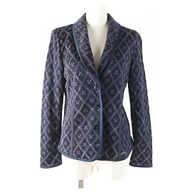 Autre Marque LEONARD FASHION Logo Seiden-Rayon Strickjacke
