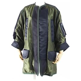 Chaqueta de nylon y algodón 23-06477 de acero inoxidable Sacai 23