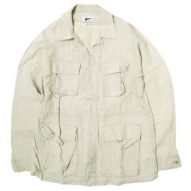 Autre Marque Olivia entspannte Leinen-Armee-Jacke von Pilgrim Surf+Supply