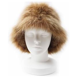 Fendi Zucca Pattern Fox Bucket Hat