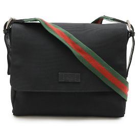 Borsa a spalla in tela techno Sherry Line di Gucci
