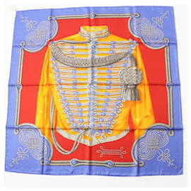 Foulard in seta Hermès Calle 90 Galons e Brandebourgs