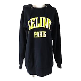 Celine 24 Baumwoll-Hoodie aus Edelstahl 2Y70F6700Q - Céline