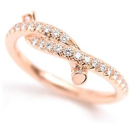 Cartier Entrelacés 750PG Diamantring Größe 50