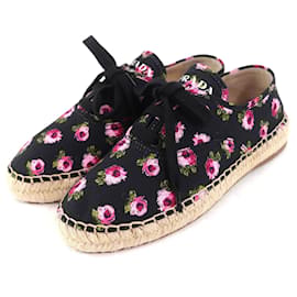 Espadrilles de lona de gabardina Prada