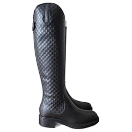 Gucci Marmont Lederreitstiefel - schwarz - neu - Größe 36