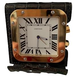 Reloj despertador de viaje Cartier de acero