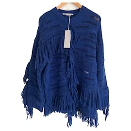 Stella McCartney Oversized Pullover Blau aus Alpaka-Wolle - Stella Mc Cartney