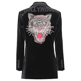 Gucci Hollywood Samtblazer schwarz
