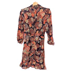 Ba&Sh Rotes Blumen Mini Kleid