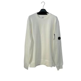 CP Company Diagonal Raised Fleece Sweatshirt Weiß XL