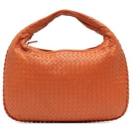 Bottega Veneta Hobo Intrecciato Piccolo in Nappa Arancione