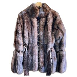 Zilli Cappotto in Zibellino e Coccodrillo