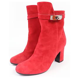 Stivali corti in pelle scamosciata JOUEUSE di Hermès