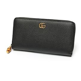 Billetera con cremallera Gucci Bamboo