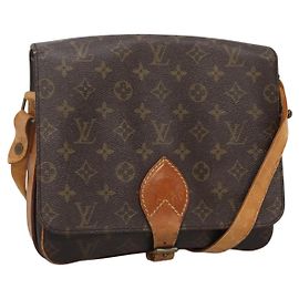 LOUIS VUITTON Monogram Cartouchiere GM Shoulder Bag M51252 LV Auth BA4376
