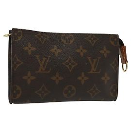 LOUIS VUITTON Monogramma Secchiello PM Pochette Accessorio LV Auth 137065