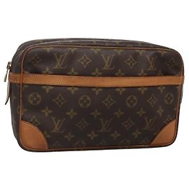 LOUIS VUITTON Clutch Compiegne 28 M51845 LV Auth 129666