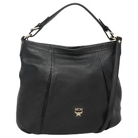 Borsa a Spalla in Pelle MCM Vicetos Logogram 2way Nera Auth 133981