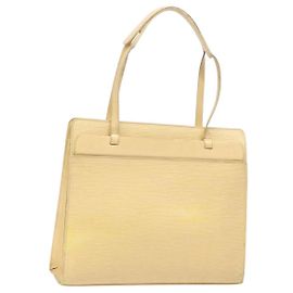 LOUIS VUITTON Borsa Tote Epi Croisette PM Vaniglia M5249A LV Auth bs28602