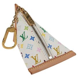 LOUIS VUITTON Porta-moedas Berlango Monograma Multicolorido Branco M58028 Auth 137390V