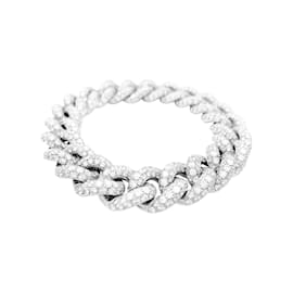 Pomellato-Armband, "Catene", Weißgold und Diamanten.