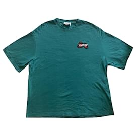 Camiseta Lanvin de algodón verde oscuro diseño skater