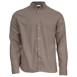 Autre Marque Camicia a maniche lunghe con bottoni Mr. P. con tasca in cotone beige
