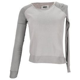 Maison Martin Margiela MM6 von Maison Margiela Pullover aus grauer Baumwolle
