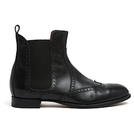 Hermès Black Leather Brighton Boots EU39 UK6 US8.5