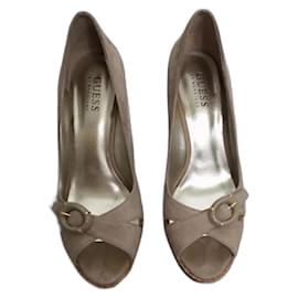Zeppe Guess Beige in scamosciato