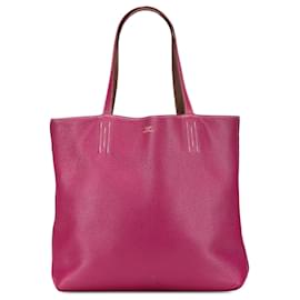 Hermès Double Sens 36 aus Clemence-Leder in Rosa