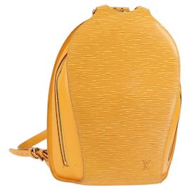LOUIS VUITTON Epi Mabillon Rucksack Gelb M52239 LV Auth 136925