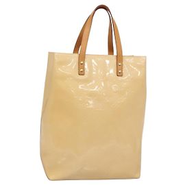 LOUIS VUITTON Borsa a Mano Vernis Reade MM Rosa Marshmallow M91304 LV Auth 138317